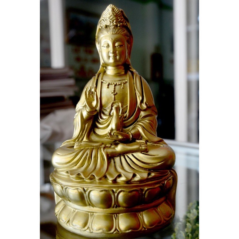 Tượng ngài quan thế âm Bồ tát cao 15cm