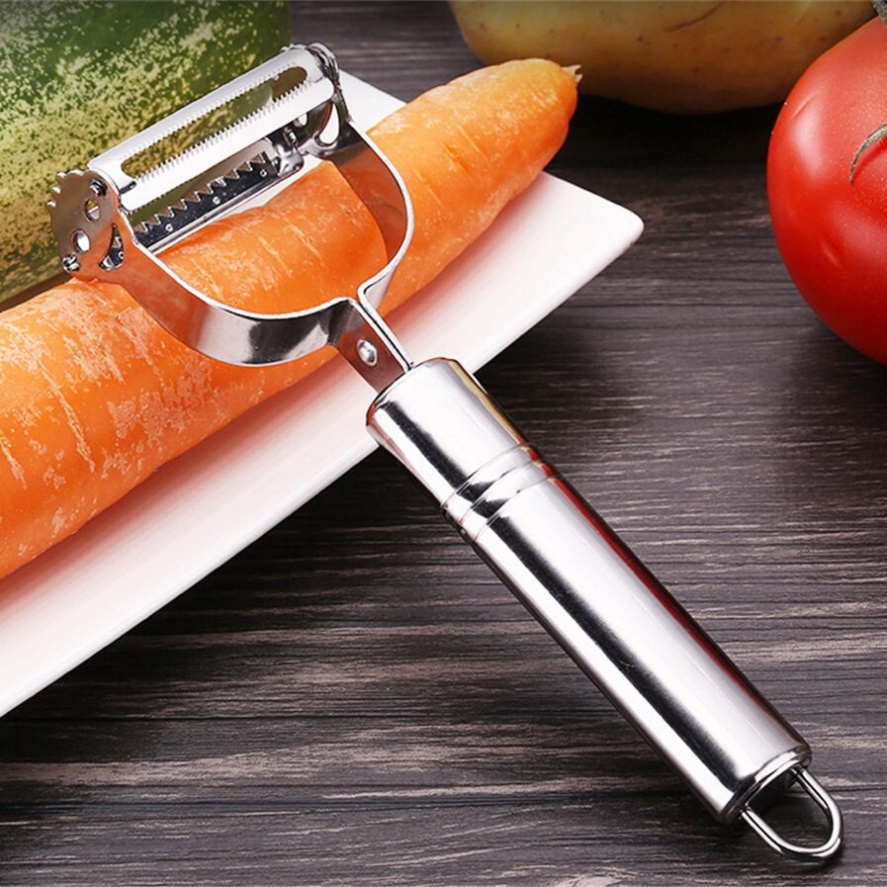 Nạo inox 100% không gỉ 3 in 1 có thể nạo sợi tạo hình đa năng