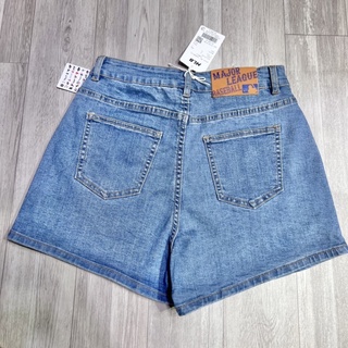 Quần short MLB jean full tag chuẩn hình thật