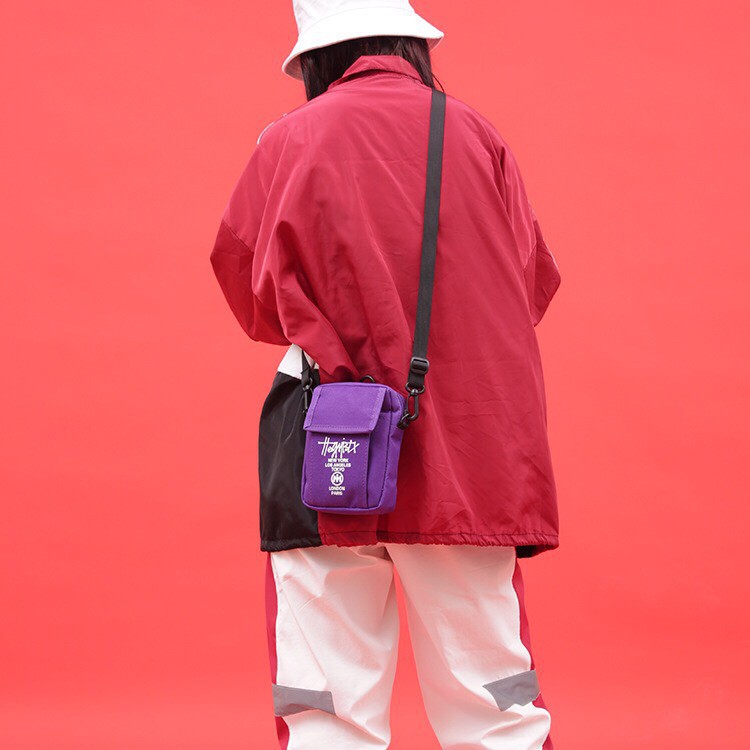 HeyMister - Túi đeo chéo vải canvas Minibag Unisex dáng đứng thể thao HM18