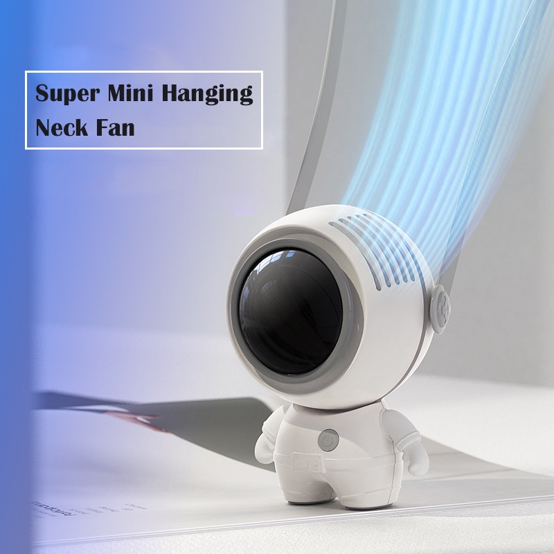 Quạt đeo cổ FNELSE không cánh hoạt hình di động tiện dụng cho học sinh