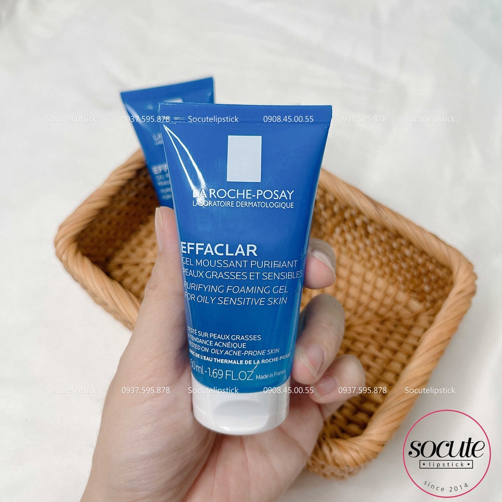 Sữa Rửa Mặt La Roche-Posay Effaclar Purifying Foaming Gel Cleanser Minisize 50ml