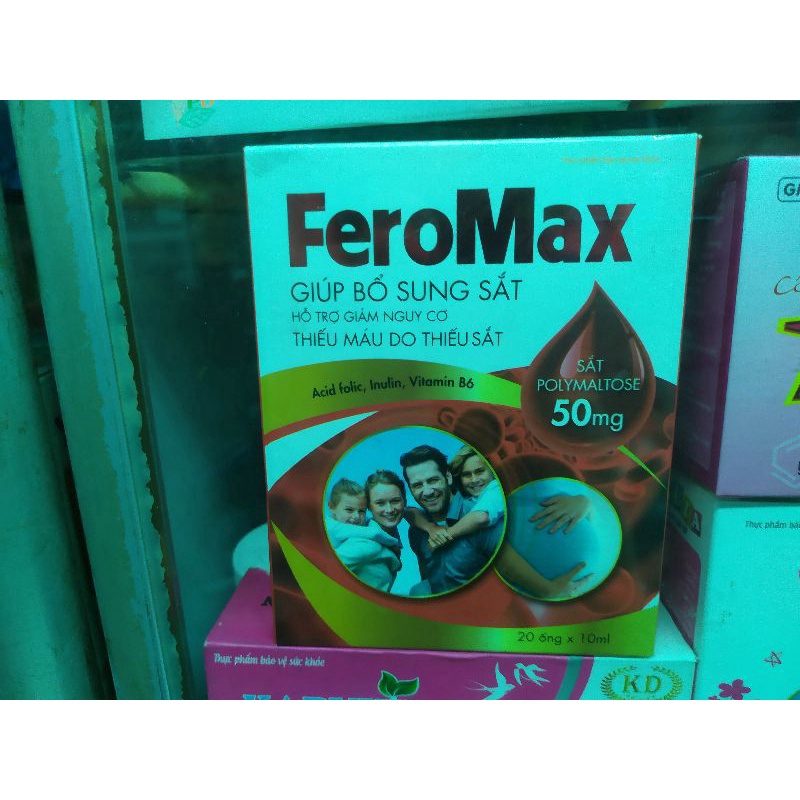 Fero Max bổ sung sắt và acid folic, giảm thiếu máu do thiếu sắt, hỗ trợ quá trình tạo máu
