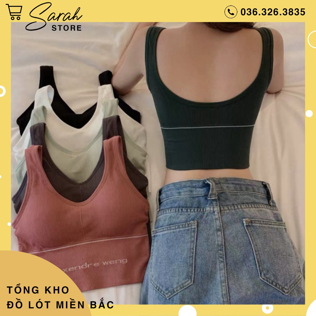 Áo bra gym yoga bra thể thao dáng crotop hàng xịn giá rẻ alaxendre weng 938