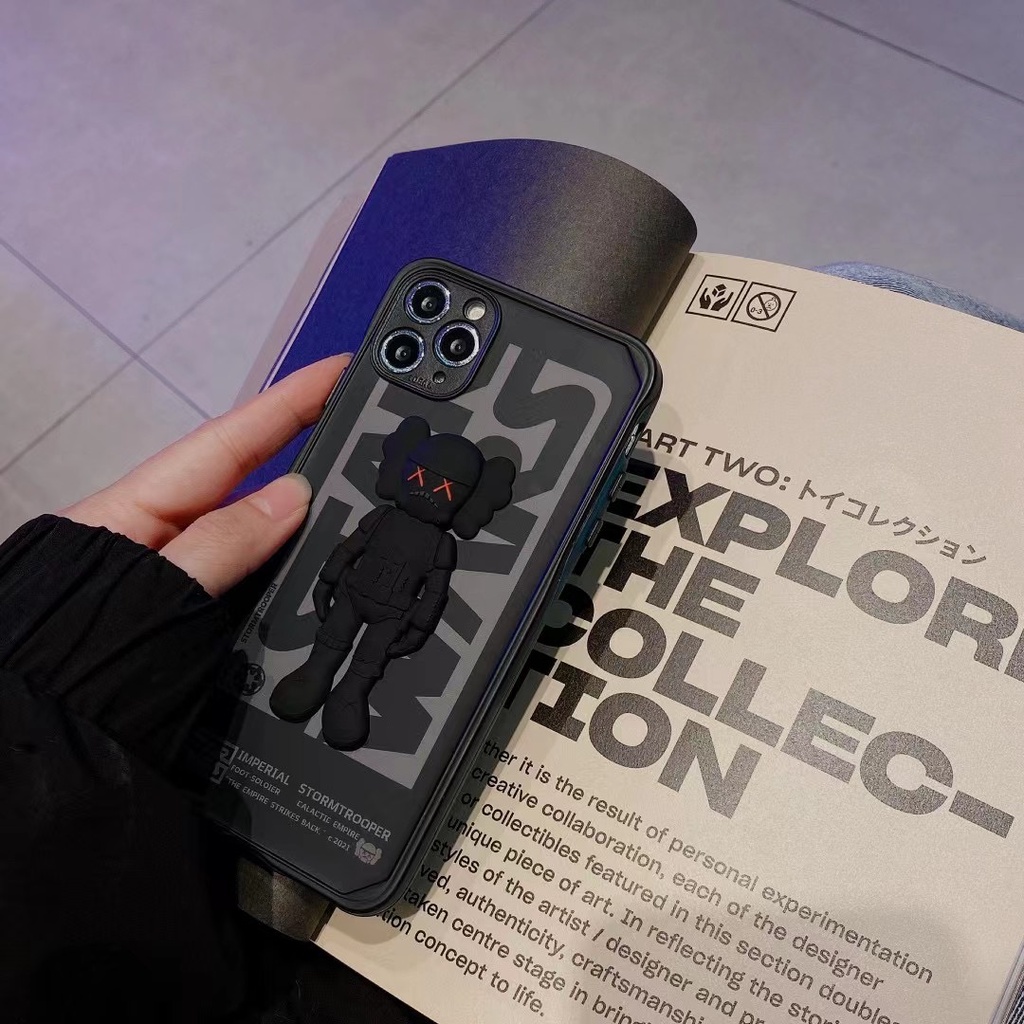 Ốp Điện Thoại IMD Hình KAWS 3D Cho IPhone 13Pro Max IPhone 11 Pro Max XR XS Max X 7 8 Plus 12Pro Max