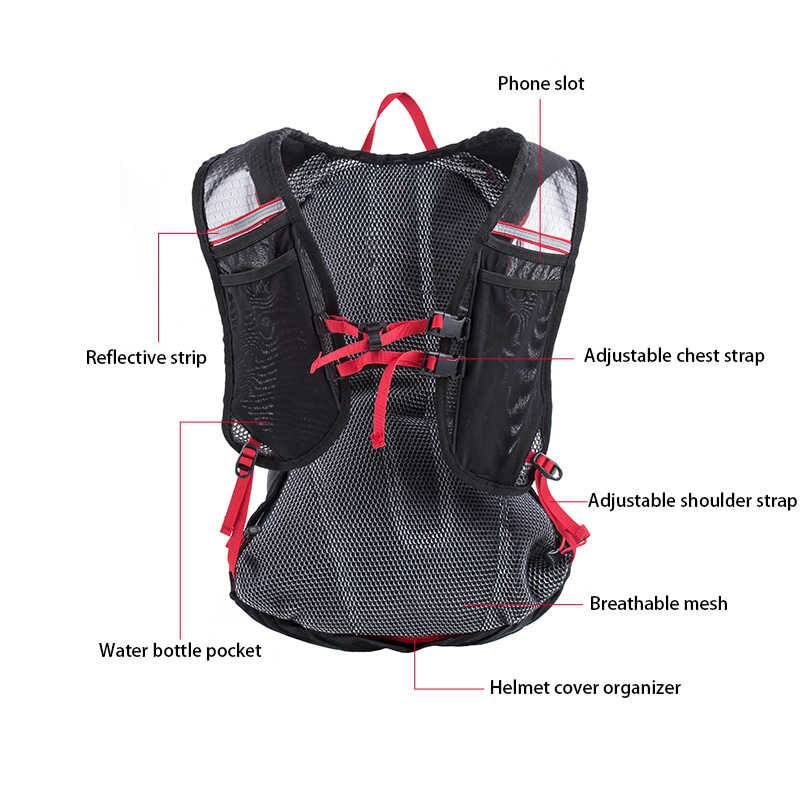 Balo Thể thao Naturehike NH18Y002-B Chạy bộ,leo núi, đạp xe (Có túi đựng nước và ngăn đựng mũ bảo hiểm) - Dung tích 15L