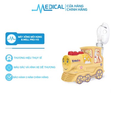Máy xông mũi họng B.Well Swiss PRO-115 phù hợp với người lớn và trẻ em, bảo hành 3 năm - MEDICAL