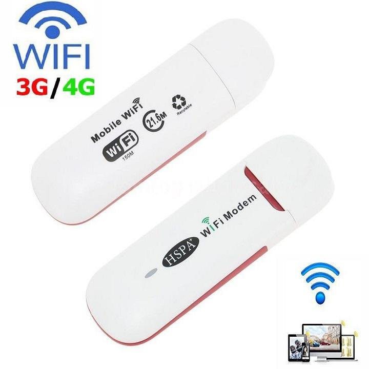 Thiết bị phát WIFI cầm tay DCOM HSPA nhỏ gọn, lướt Wed chơi game mượt mà, tương thích nhiều dòng SIM