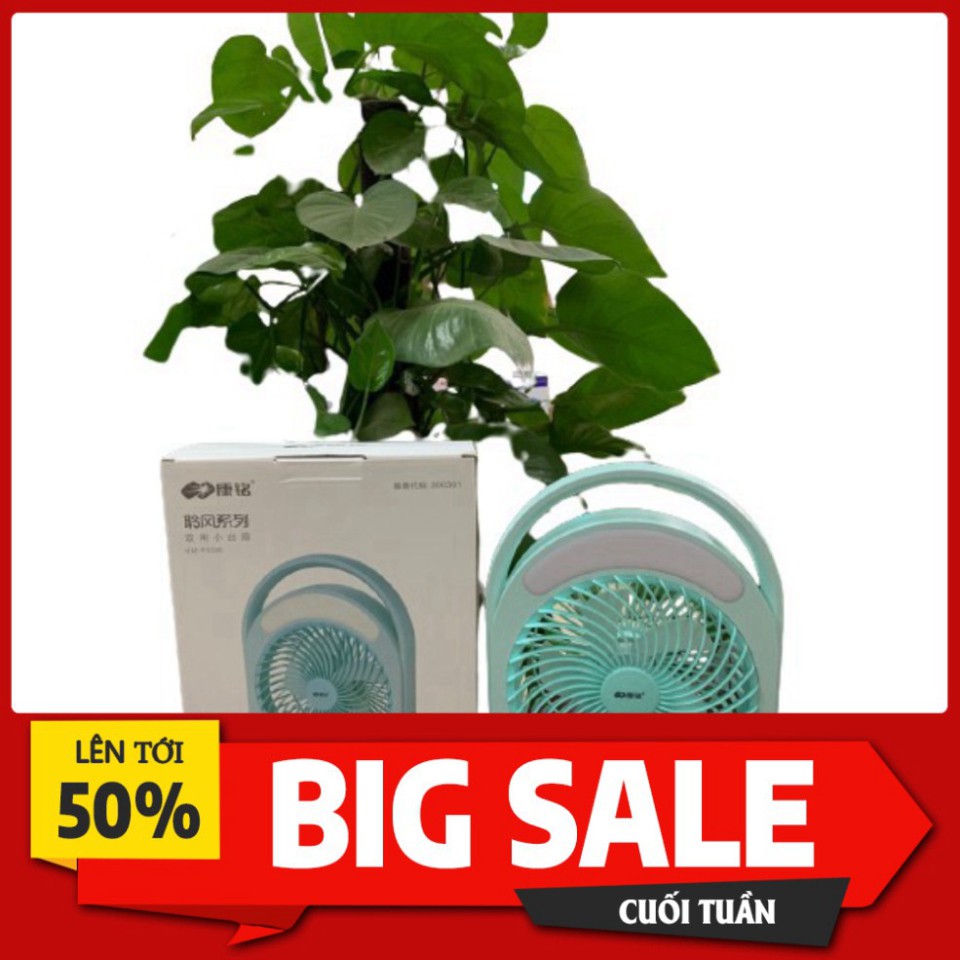 Quạt Sạc Tích Điện Có Đèn Led Sáng Km-F0336 Tiết Kiệm Điện Tối Ưu | BigBuy360 - bigbuy360.vn