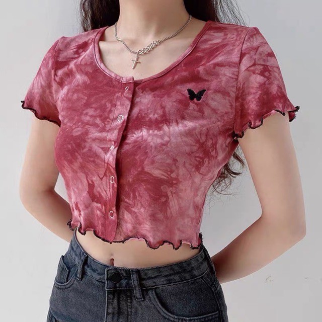 ÁO CROPTOP MÀU LOANG SANTA CRUZ