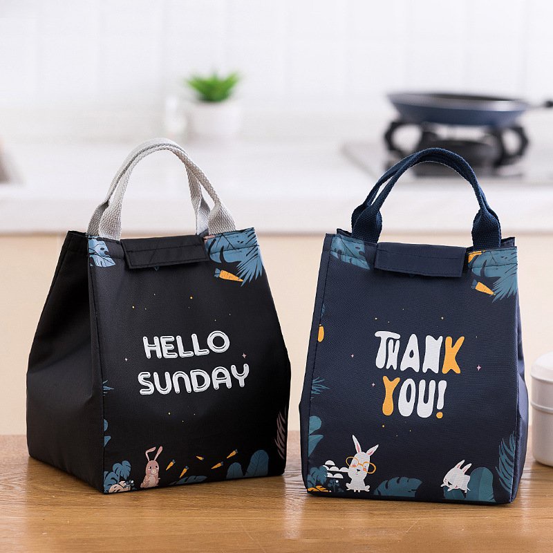 Túi giữ nhiệt chống nước đa năng màu đậm M1F1 - 5 họa tiết - KT 18*24*15cm