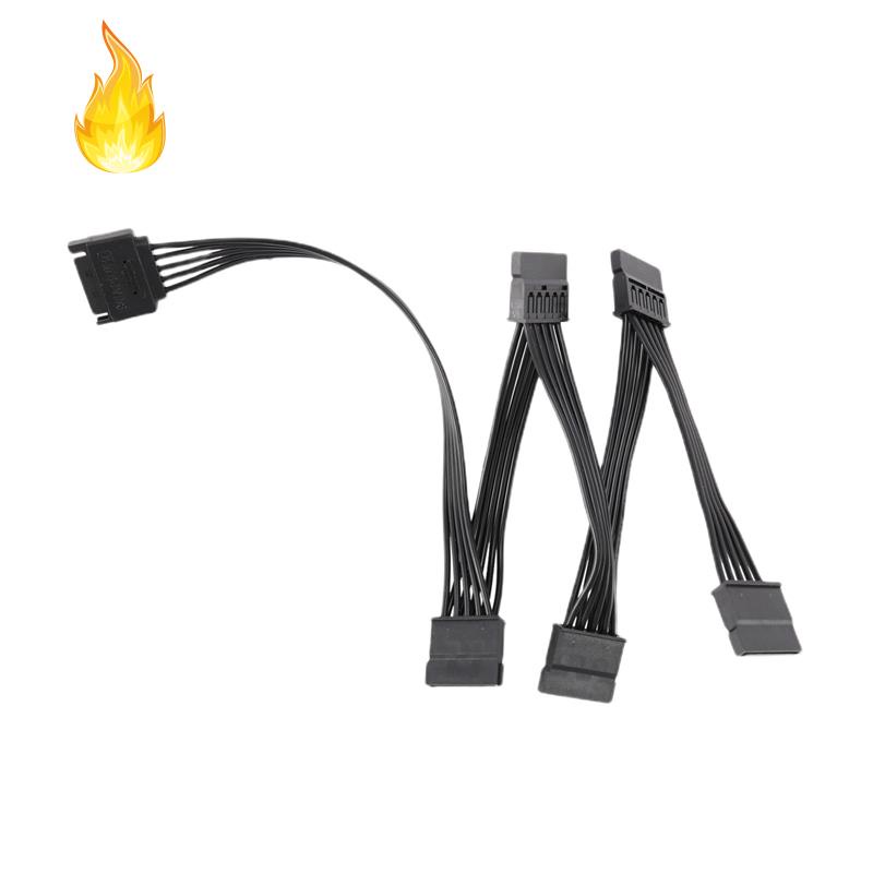 Cáp Chia Nguồn SATA Từ 1 Đầu Dương Sang 5 Đầu 15 Pin Chuyên Dụng Chất Lượng Cao