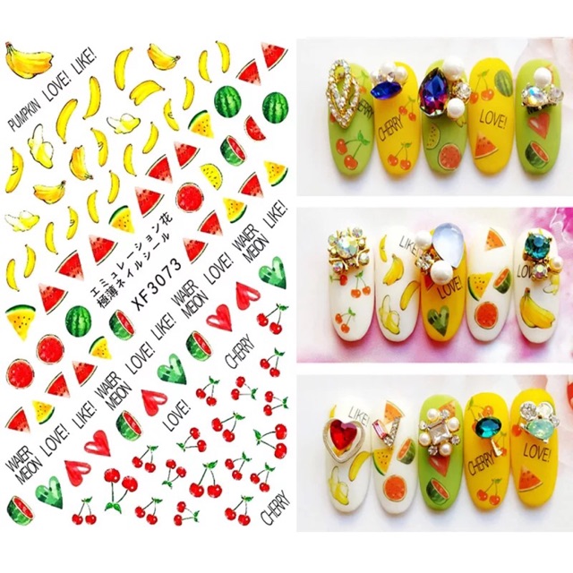 Sticker trái cây bốn mùa