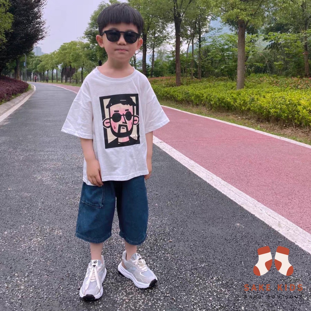 Giày thể thao cho bé, Giày sneakers thấp cổ dây rút chất da PU siêu mềm phối lưới thoáng khí thoải mái M628