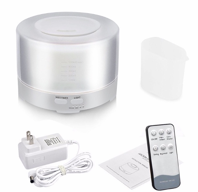 Máy Khuếch Tán Tinh Dầu 500R cao cấp có remote điều khiển