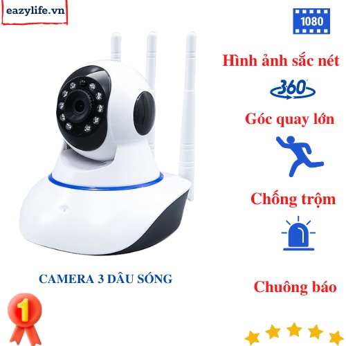 Camera 3 râu bắt sóng tốt , nhận diện chuyển động có âm báo trộm | BigBuy360 - bigbuy360.vn