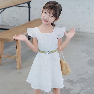 Váy xòe kẻ sọc thiết kế trẻ trung xinh xắn thời trang cho trẻ em gái