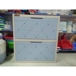 Tủ giày nhựa 2 tầng - Song Long