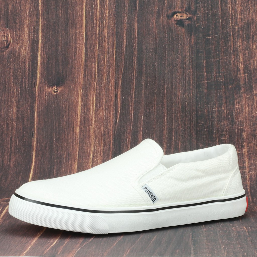 Giày Lười Nam Nữ Màu Trắng Pb