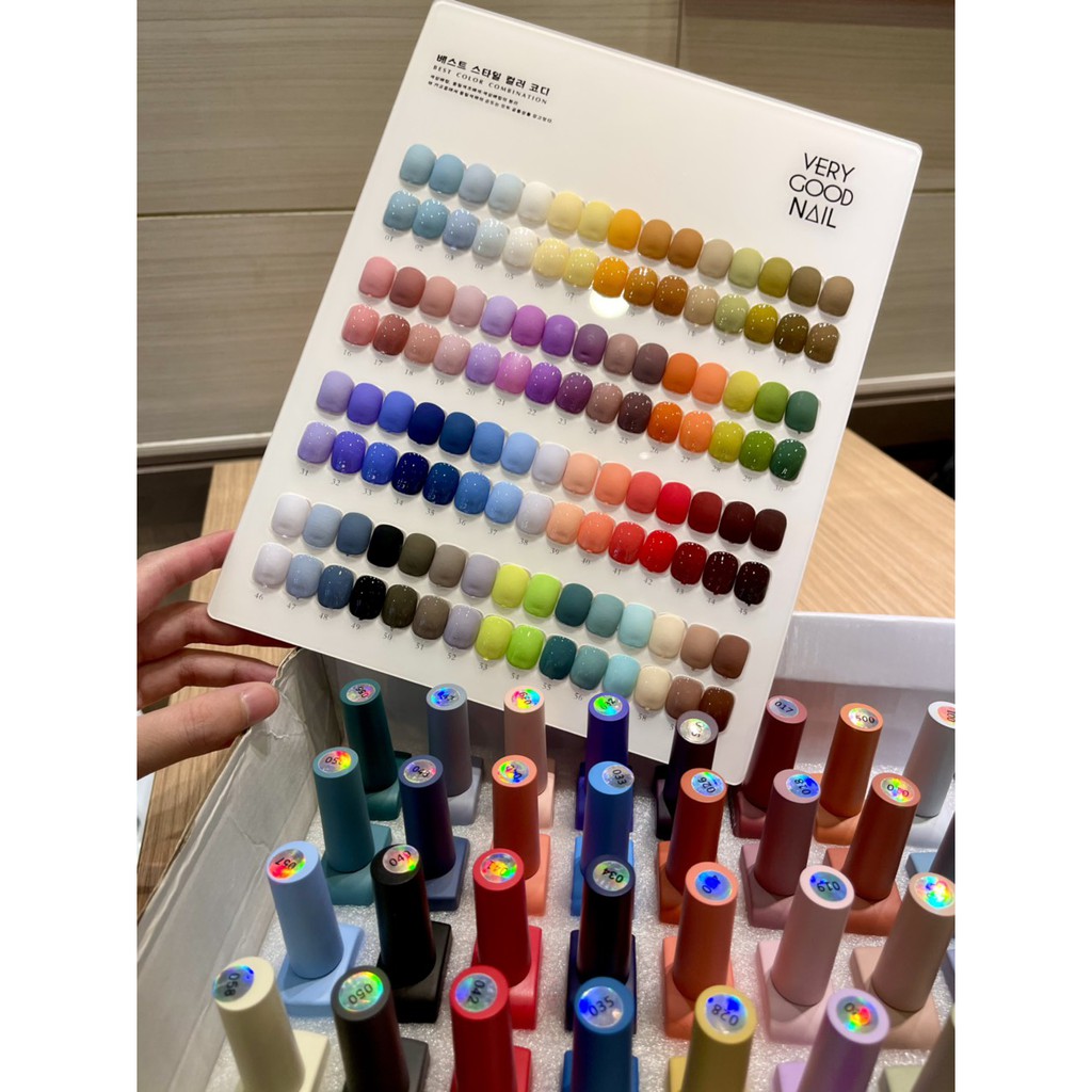 [Mã 44FMCGSALE giảm 8% đơn 500K] Set sơn móng tay gel Verygood nail 60 màu style Hàn Quốc siêu bóng