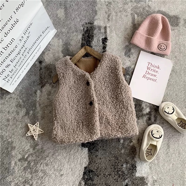 Áo gile lông cừu cho bé trai, gái (hàng od) | BigBuy360 - bigbuy360.vn