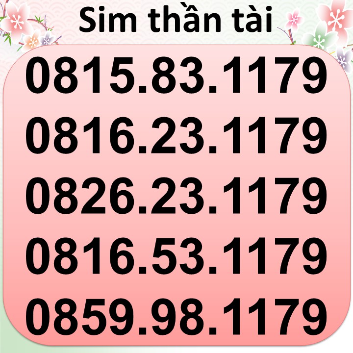 Sim giá rẻ sim vinaphone vina
