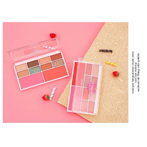 Bảng phấn mắt má tạo khối đa năng Wodwod Eyeshadow Ten Colors 10 ô