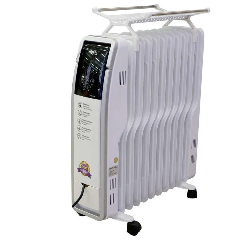Máy sưởi dầu Goldsun GPOR11DW - Premium 2.5kW, Kích thước nhỏ gọn, Màu sắc trang nhã