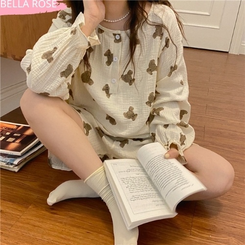 Đồ bộ nữ mặc ở nhà dài tay đẹp dễ thương cao cấp Bella Rose QL4 | BigBuy360 - bigbuy360.vn