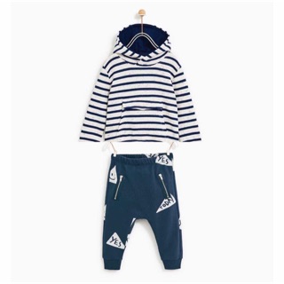 Combo C Dung Thuy 2 bộ nỉ zara và 2 áo nỉ gap