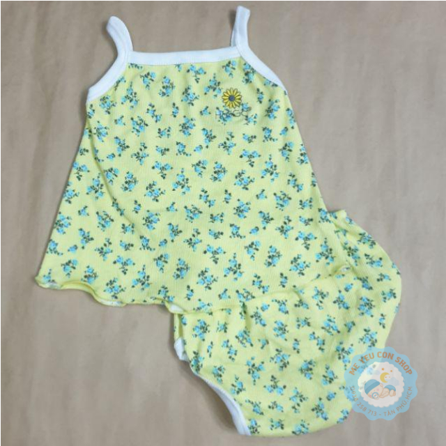 [Chọn mẫu]  (5-8kg) BỘ QUẦN ÁO DÂY COTTON THUN CHO BÉ GÁI HOTGA (katydang)