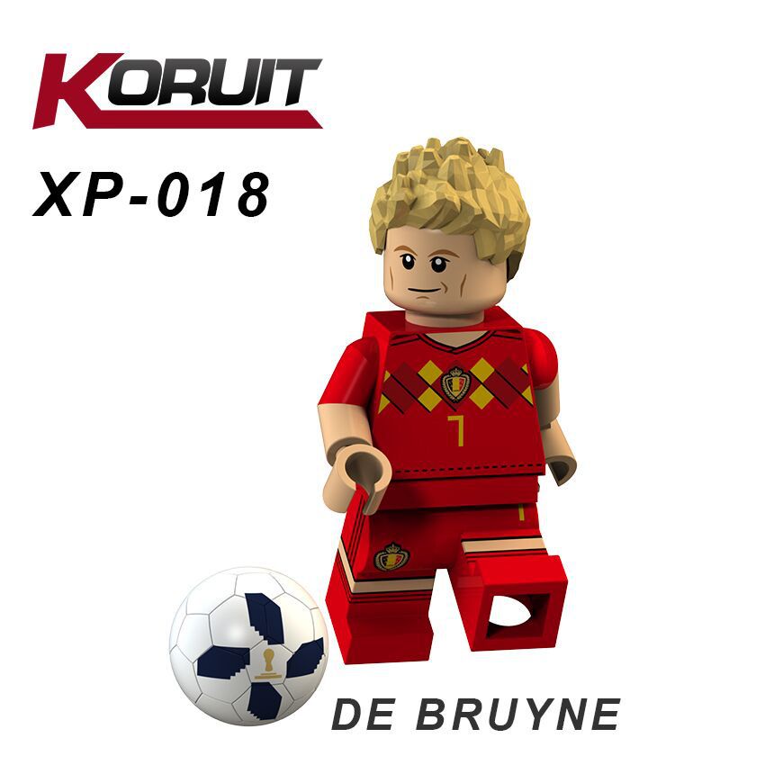 Mới Mô Hình LEGO Nhân Vật Cầu Thủ Bóng Đá Messi Neymar Ronaldo Beckham