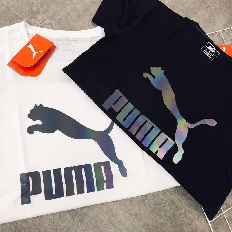 Áo thun  cao cấp in hình phản quang 7 màu PUMA cực đẹp siêu chất, hàng tận xưởng chất thun cootton đẹp