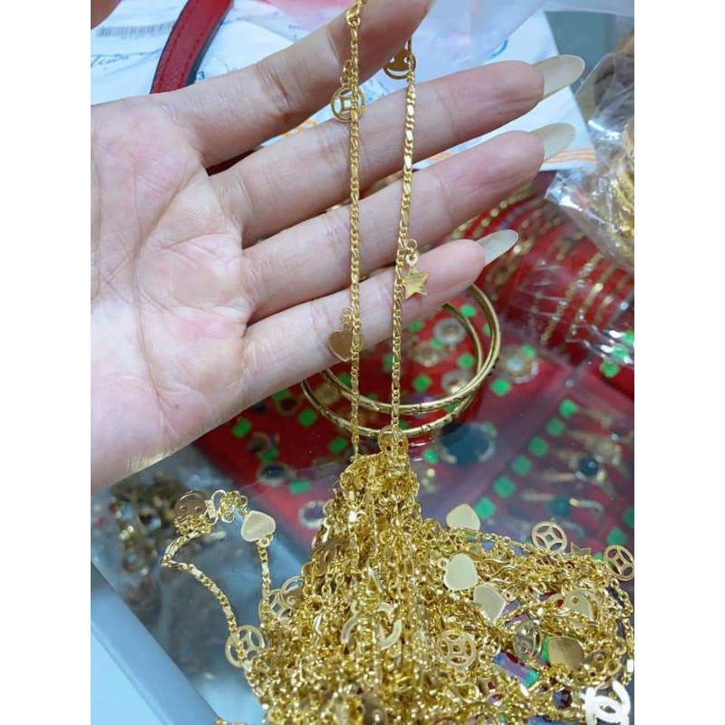 lắc chân nữ vàng 6k