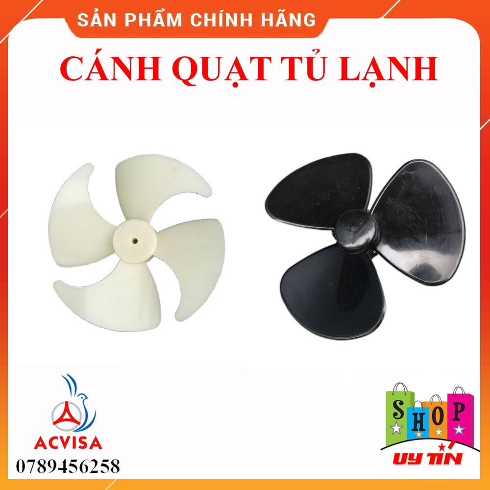 Combo 3 Cánh Quạt Của Tủ Lạnh Bằng Nhựa Các Loại : Đen/ Trắng: To, Trung, Nhỏ
