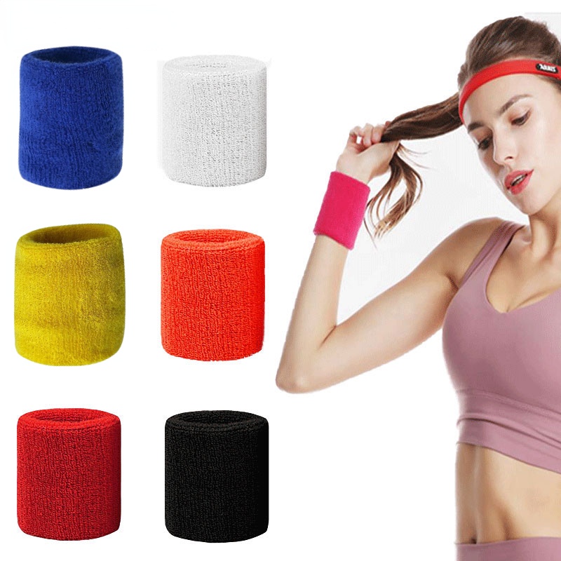 1 Băng Đeo Cổ Tay Thấm Mồ Hôi Khi Chơi Thể Thao Tiện Dụng