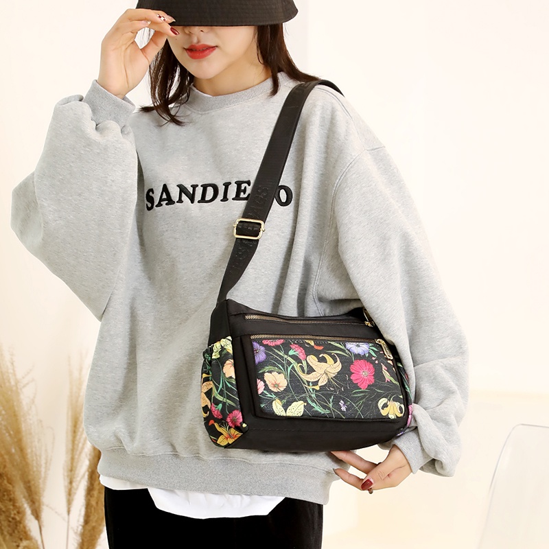 Túi Xách Vải Oxford Nhẹ Cỡ Lớn In Họa Tiết Thời Trang Cho Nữ