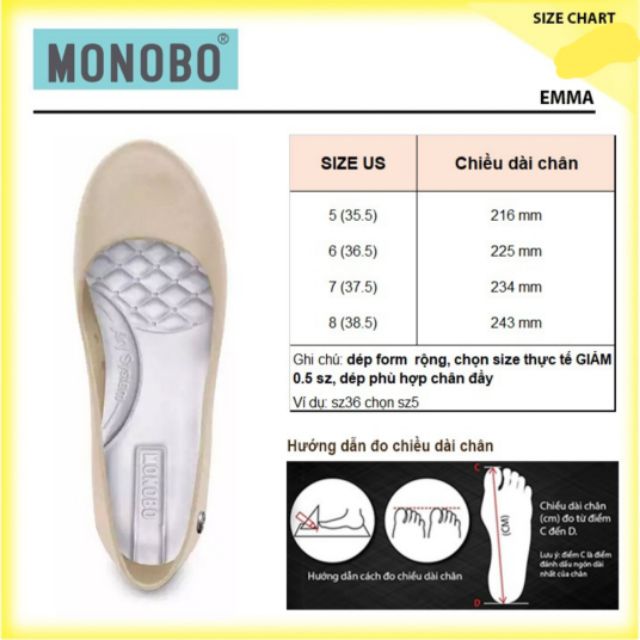 Giầy nhựa Thái Lan Monobo - Emma [FREE SHIP 150k]