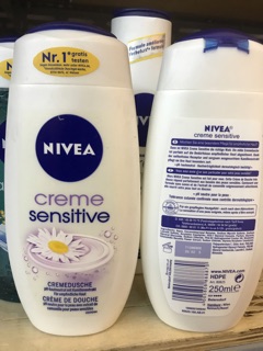 Sữa tắm Nivea 250ml Đức các màu