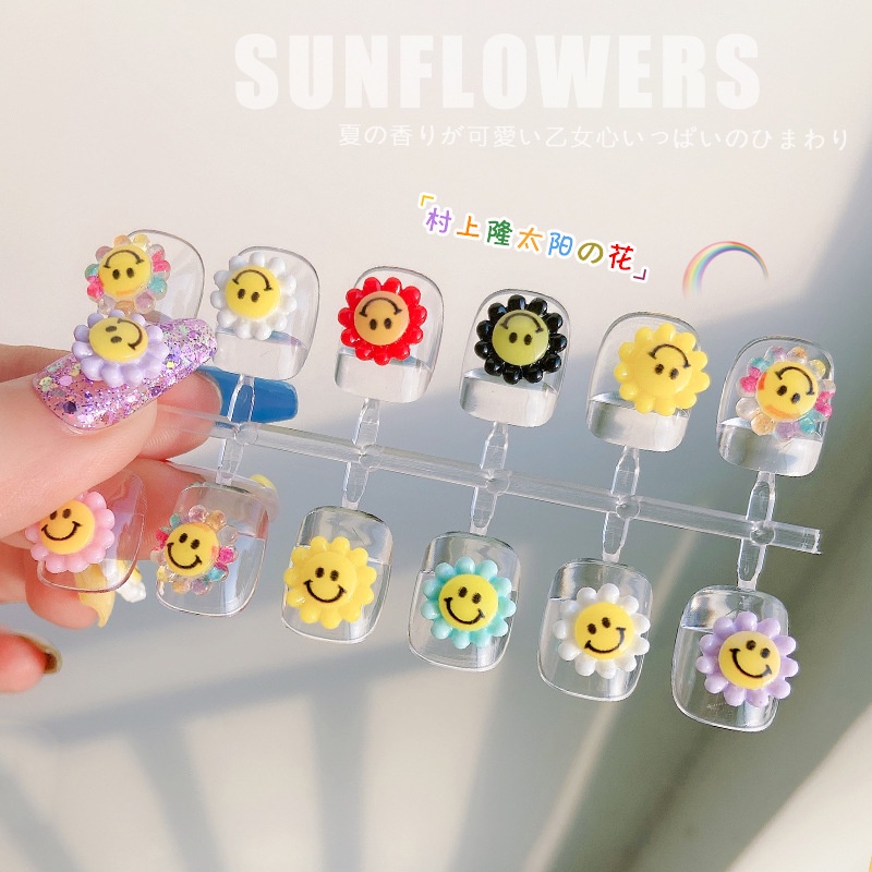 Charm mặt cười trang trí móng, charm nail - Set 8 cái