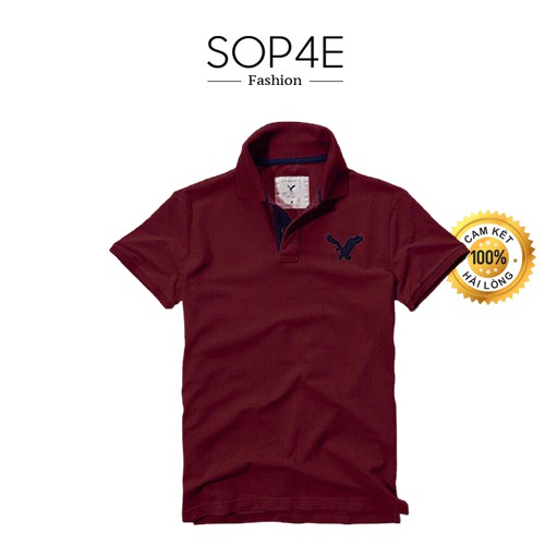 Áo thun nam trơn cổ bẻ Đại bàng Ame Sop4E Fashion | BigBuy360 - bigbuy360.vn