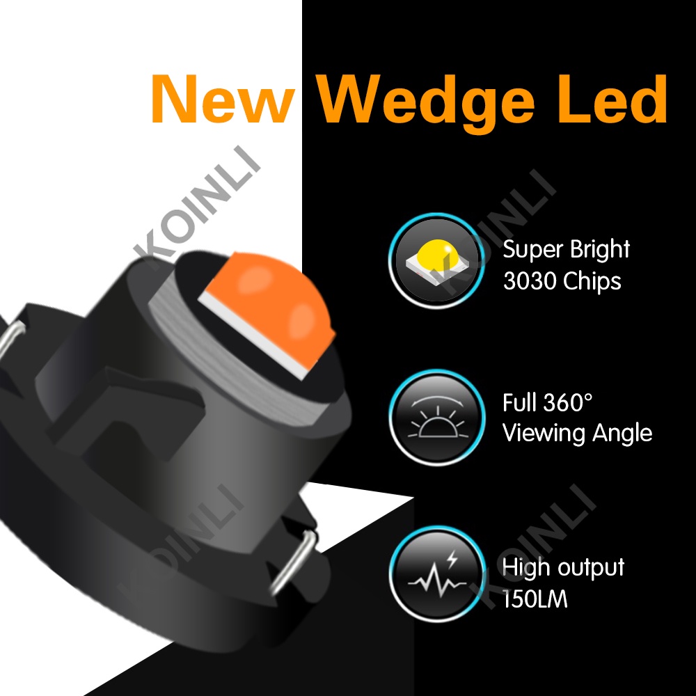 Bóng đèn LED T3 T4.2 T4.7 ánh sáng 3030 trắng dành cho bảng điều khiển xe hơi