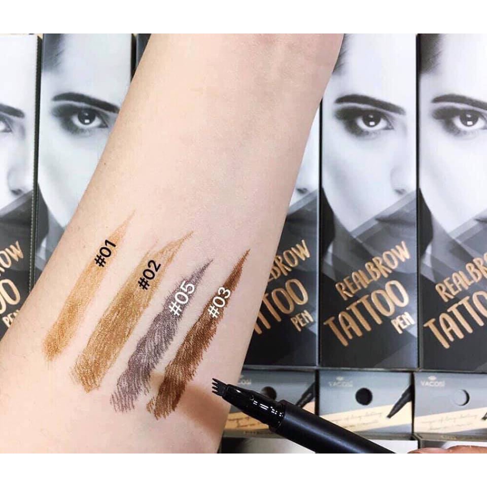 Bút Xăm Mày Vacosi Natural Studio Real Brow Tattoo Pen