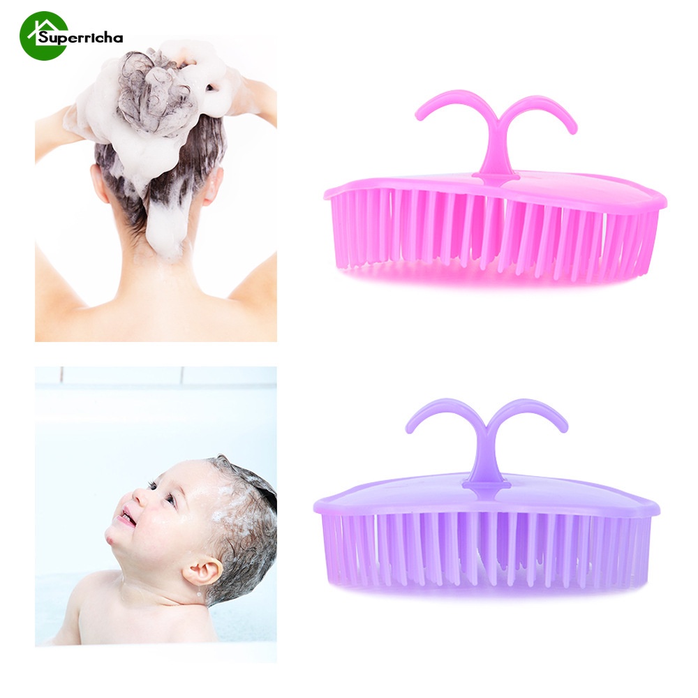 Lược Mát Xa Đầu Bằng Nhựa Mềm Mại Tiện Dụng