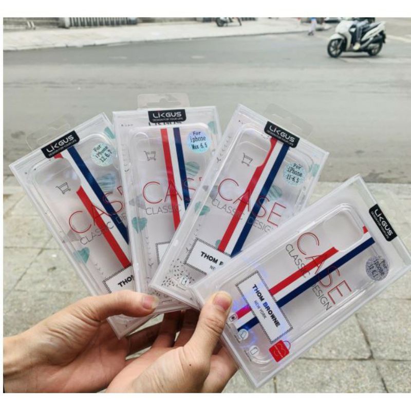 Ốp lưng LikGus New York cho 13 pro max/ 12 Pro/ 12 Pro Max / 11/ 11 Pro/ 11 Pro Max /XS Max/XS /7plusThom Browne cao cấp