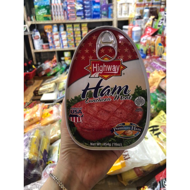 Thịt HAM Luncheon Meat - Highway 454gr của Mỹ