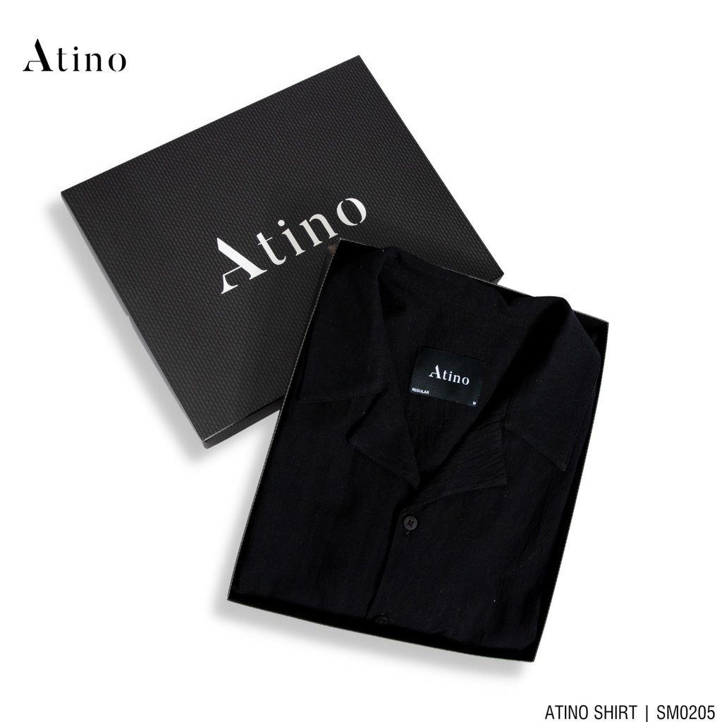 Áo sơ mi dài tay nam trơn ATINO vải đũi form regular SM0401 | BigBuy360 - bigbuy360.vn