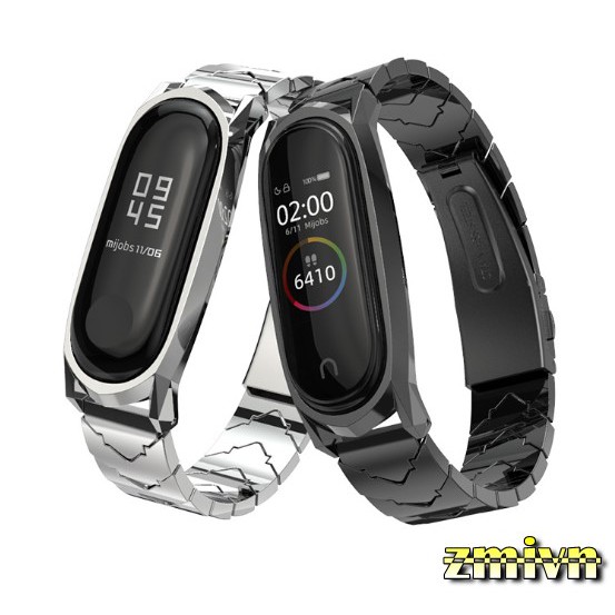 Dây đeo kim loại thay thế Xiaomi Miband 3 miband 4 (Vảy rồng)