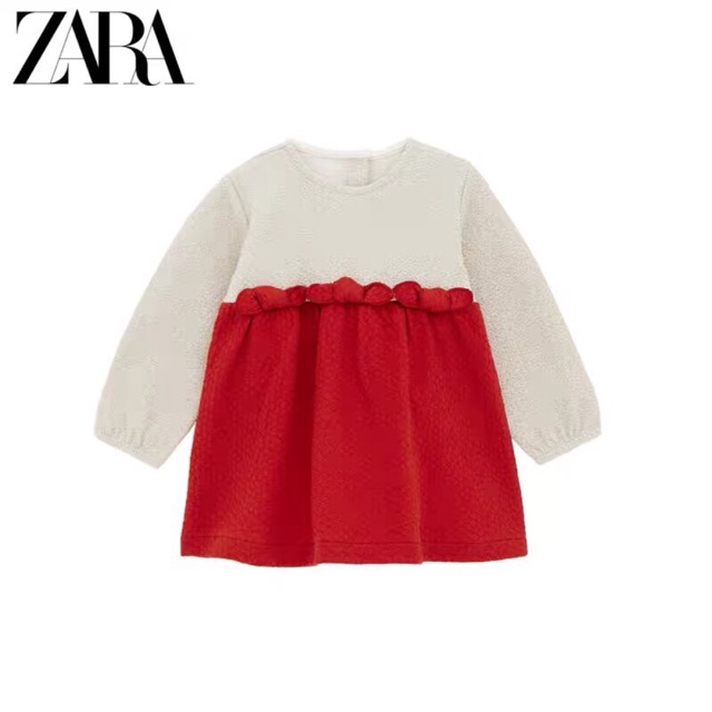 Váy Zara đỏ ghi 2-6Y (có ảnh thật)