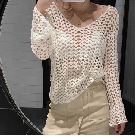 Áo khoác lưới trái tim mặc ngoài bikini siêu hot VATIXA AKL